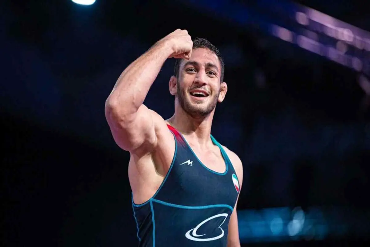 درخشش آذرپیرا در ریاض/سومین طلای ایران در کشتی آزاد بدست آمد