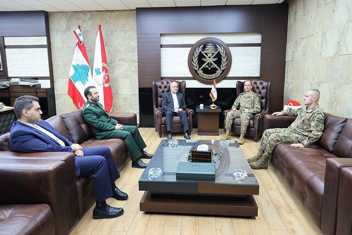 رایزنی سفیر ایران با فرمانده ارتش لبنان درباره تحولات منطقه